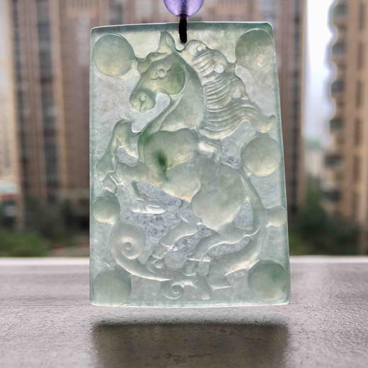 冰种飘花翡翠马牌 商品图8