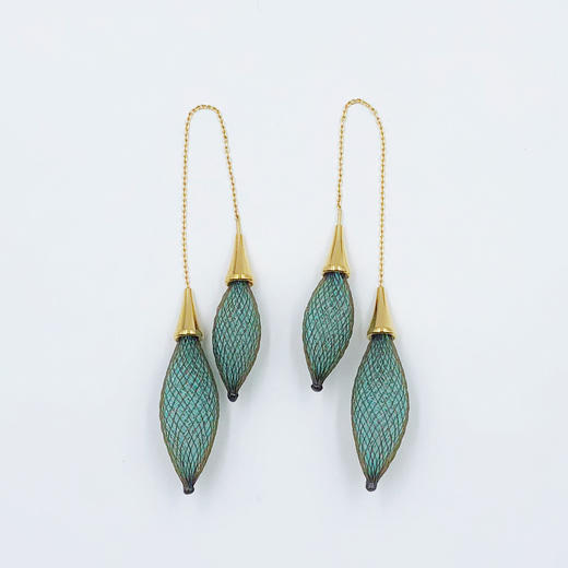 北京仓｜Vlum-Epineuse-Double Lagon 湖水蓝 耳线［法国设计师］ 商品图0