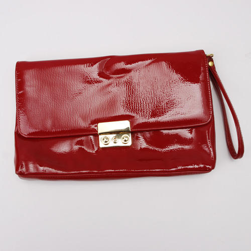 大红色女士手拿包28*18cm