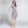 乔万尼桑蚕丝夏季修身显瘦简约真丝短袖连衣裙女EB2E891 商品缩略图1