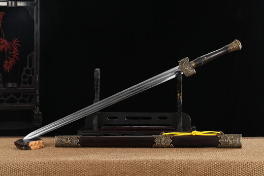 【名师级-蒋森荣】手工锻悬翦剑 越王八大名剑之一 蒋森荣大师制作未开刃 商品图0