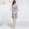 乔万尼桑蚕丝夏季修身显瘦简约真丝短袖连衣裙女EB2E891 商品缩略图2