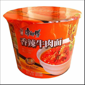 【方便面】康师傅香辣牛肉面桶