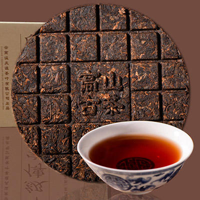 5片2014年印级传家宝普洱熟茶 巧克力小饼每片100克（5片共1斤） 商品图1
