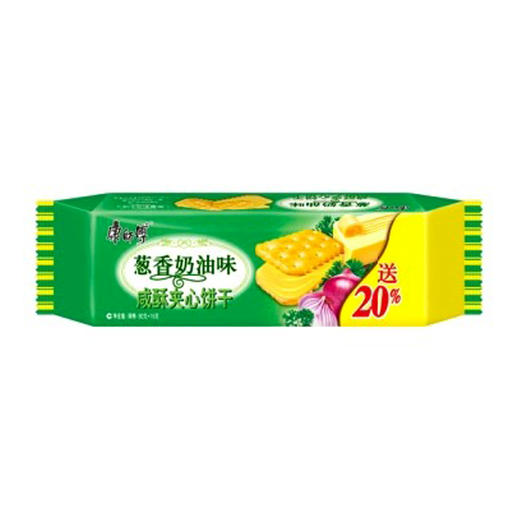 康师傅咸酥夹心饼干葱香奶油味80g/袋 商品图0