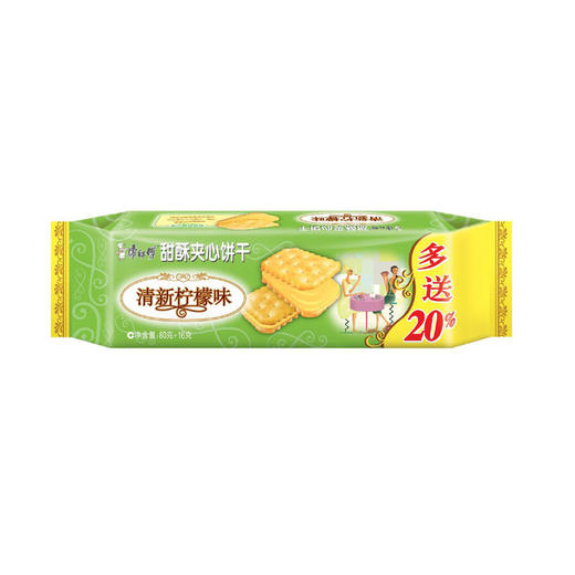 康师傅甜酥夹心饼干80g/袋 商品图1