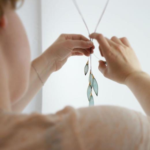 北京仓｜Vlum-Epineuse-Long collier Lagon 湖水蓝 项链［法国设计师］ 商品图2