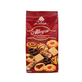 莱亚精选混装曲奇华夫饼干400g/袋