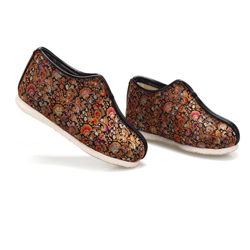 内联升【传承人制作】手工棉鞋千层底十字纳底 工艺织锦安棉8407A 商品图2