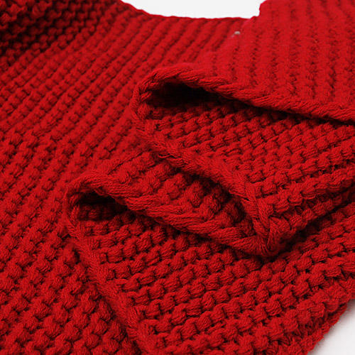 大红色冬季加厚毛线围巾保暖百搭韩版情侣围脖学生