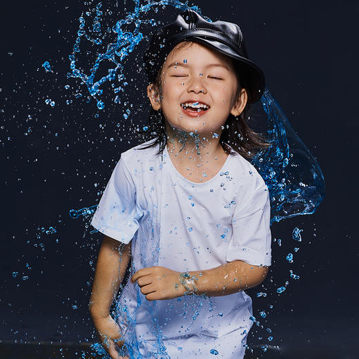 Supield（素湃）童装短袖t恤儿童宝宝亲子装疏水黑科技防污短t一家三口 商品图1