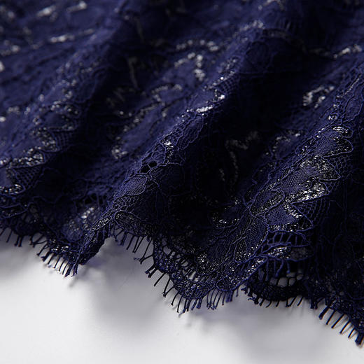 EITIE爱特爱女装春夏新品蕾丝钩花包臀短款蝙蝠袖连衣裙5507277 商品图7