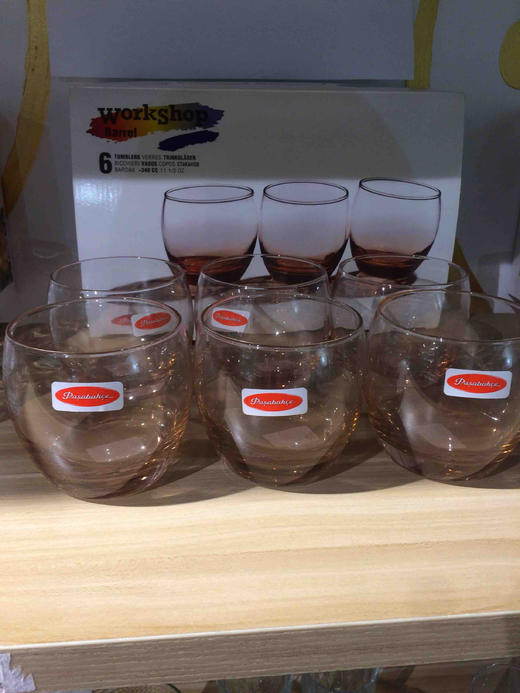 帕莎无铅钠钙威士忌杯_粉色(345ml）41010 商品图1