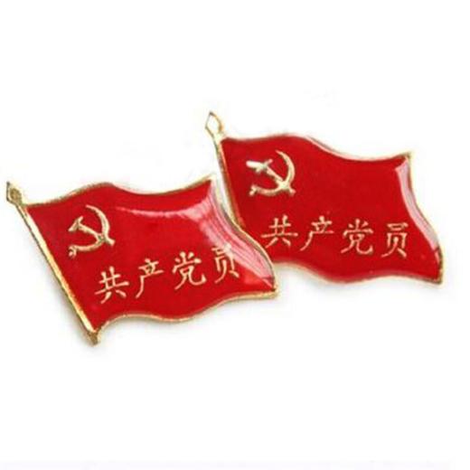 带自别针旗形党徽 实时价格请电询