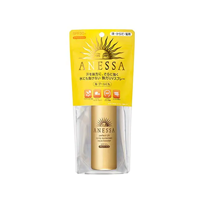 日本资生堂anessa 安耐晒防晒霜身体喷雾spf50防水防汗金钻防晒喷雾60g