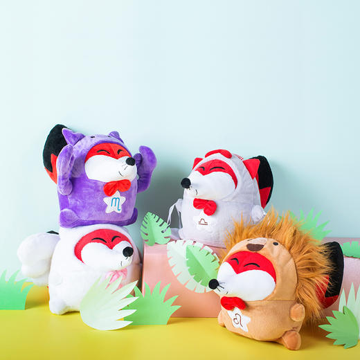 十二星座迷你狐狸公仔㆐搜狐商城 商品图2