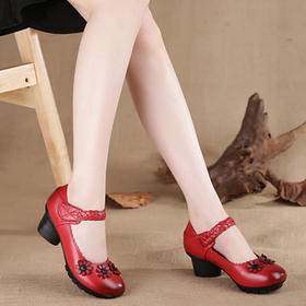 C 3598-1  春季新款休闲牛皮单鞋