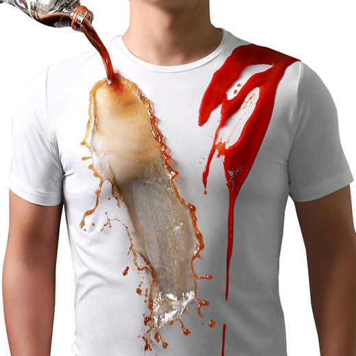 Supield（素湃）黑科技疏水防污情侣短袖小白T大码 商品图0