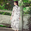 （下架9.3）中国风水墨印花真丝麻两件套连衣裙YMF6090 商品缩略图5