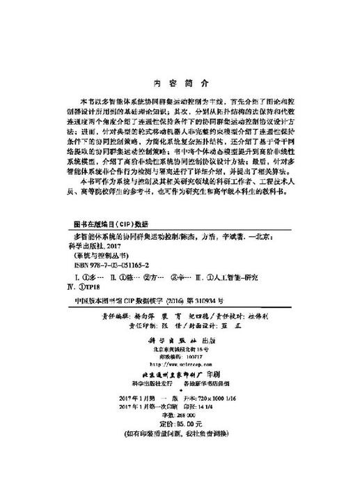 多智能体系统的协同群集运动控制 商品图2