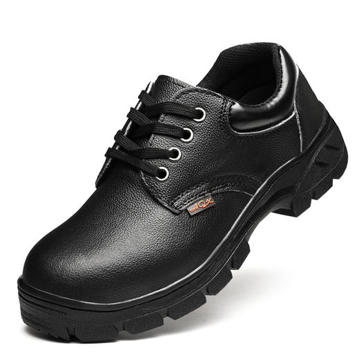 防砸防刺劳保鞋舒适时尚牛皮鞋面防滑耐磨橡胶大底