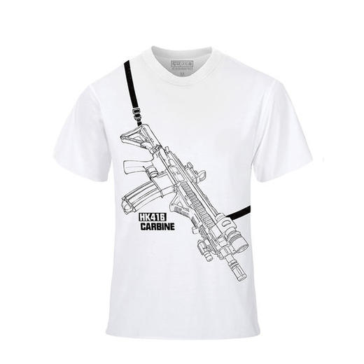 【随身带枪】轻武器印象HK416卡宾T恤 商品图0