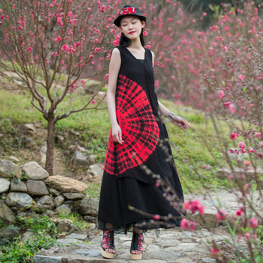 逐光手工扎染连衣裙 | 新增蓝色 | 现货加急发 商品图6