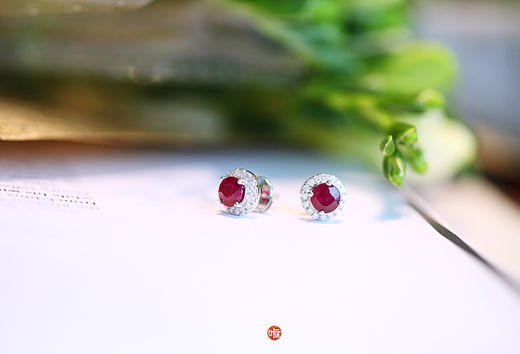 红宝石耳钉（现货已出，须定制） 商品图3