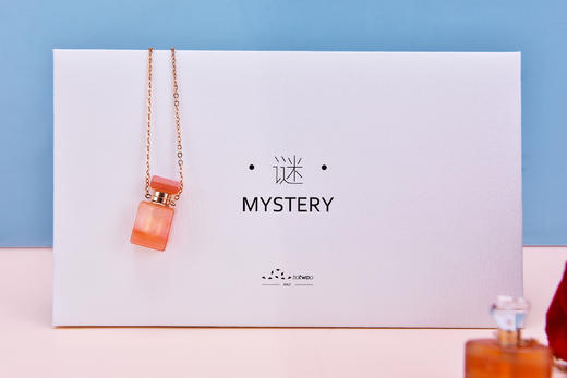 TOTWOO 香水瓶项链 “MYSTERY 谜“系列 天然白水晶 红玛瑙 银镀玫瑰金 多款可选 商品图2