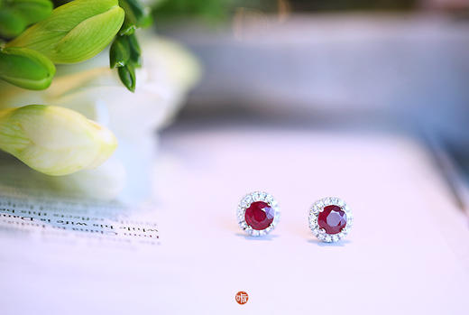 红宝石耳钉（现货已出，须定制） 商品图6