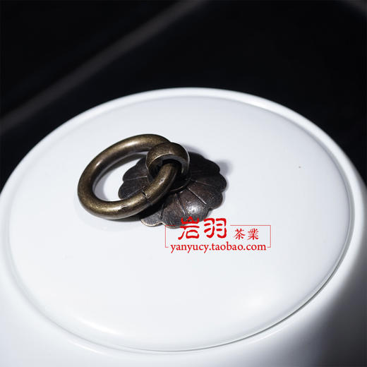 澜沧古茶茶具【和字鼓形醒茶罐】陶瓷茶叶储存罐可装100克左右 商品图3