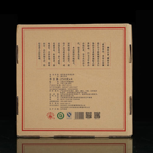 澜沧古茶2017年澜沧芳砖普洱生茶乔木老树口粮 商品图3