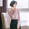(3.26下架）2018新款春季韩版宽松长袖雪纺衬衣DLS1801 商品缩略图3