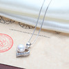 925银爱心镶钻项链天然珍珠80-85mm MS0082 商品缩略图3