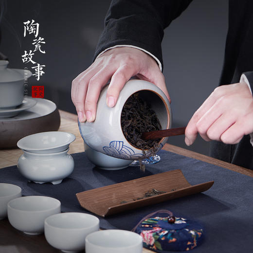 景德镇陶瓷茶叶罐 四款 商品图2