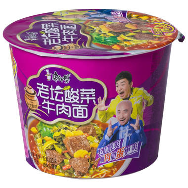 109g*12桶康师傅酸菜牛肉面（桶装） 商品图0