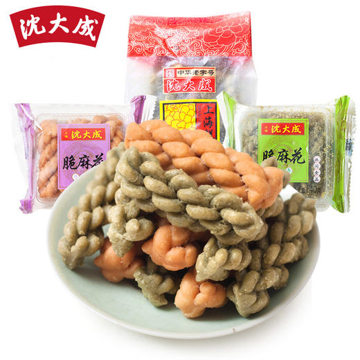 上海零食 中华老字号沈大成 苔条麻花 传统早点小吃儿时零食 240g 商品图2