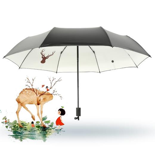文艺范麋鹿森林 简约森系小清新防紫外线太阳伞 商品图1