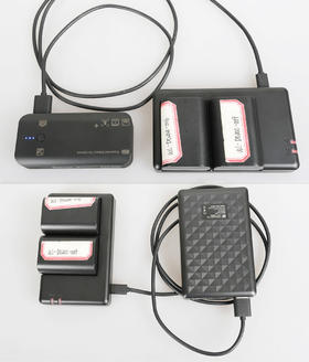 狼族优选 | 相机充电器 双槽座充（支持充电宝，车载充电器，手机充电头）