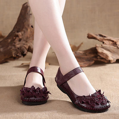 C 3590-5  原创手工真皮民族风女鞋 商品图1