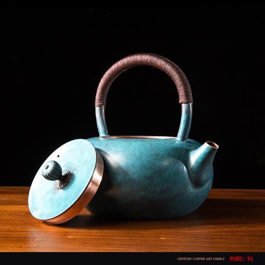 朱炳仁铜 古风柳绿壶  茶壶铜工艺品装饰品茶具 商品图3