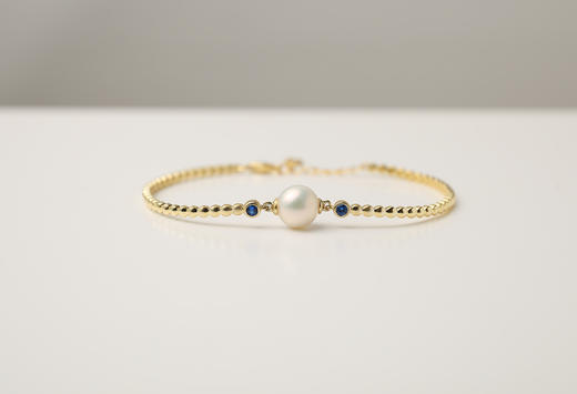 Pearl moments BLUE STONE BRACELET 蓝色麦穗珍珠手环 商品图1