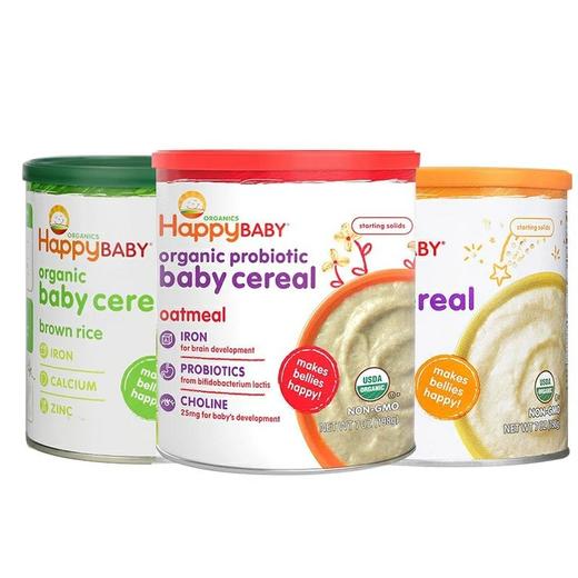 美国禧贝Happybaby有机米粉1-3段婴儿宝宝辅食米糊&有机混合物2段婴儿藜麦米粉 商品图1