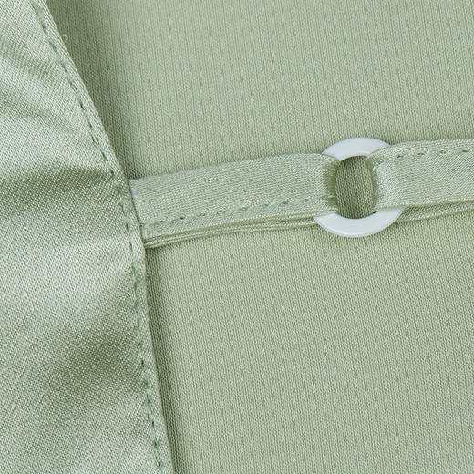 MANITO 蕾丝吊带短睡裙（浅艾绿） 商品图1