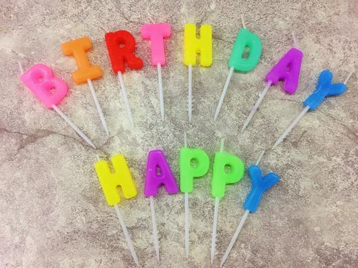 彩色&happy birthday | 蜡烛 商品图0