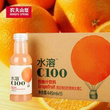 【饮料】农夫水溶西柚汁445ml/瓶 15瓶/箱 商品图1