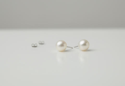 BE LOVED 天然淡水珍珠耳钉  925银  商品图3