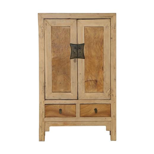 清晚期影木中式古董家具二屉二门柜 大柜衣柜Q0502002925 商品图1