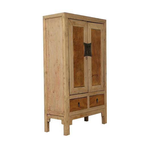 清晚期影木中式古董家具二屉二门柜 大柜衣柜Q0502002925 商品图2