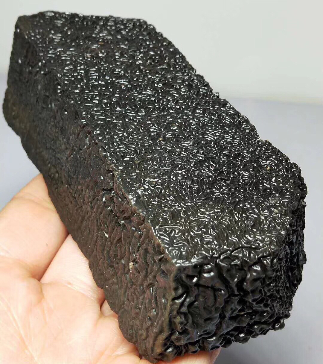 新疆罗布泊黑纹路泥石 质地细腻 满纹无伤 世间仅此一件